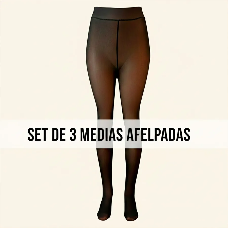 3307-UNI-NEGRO KIT DE 3 MEDIAS 6278